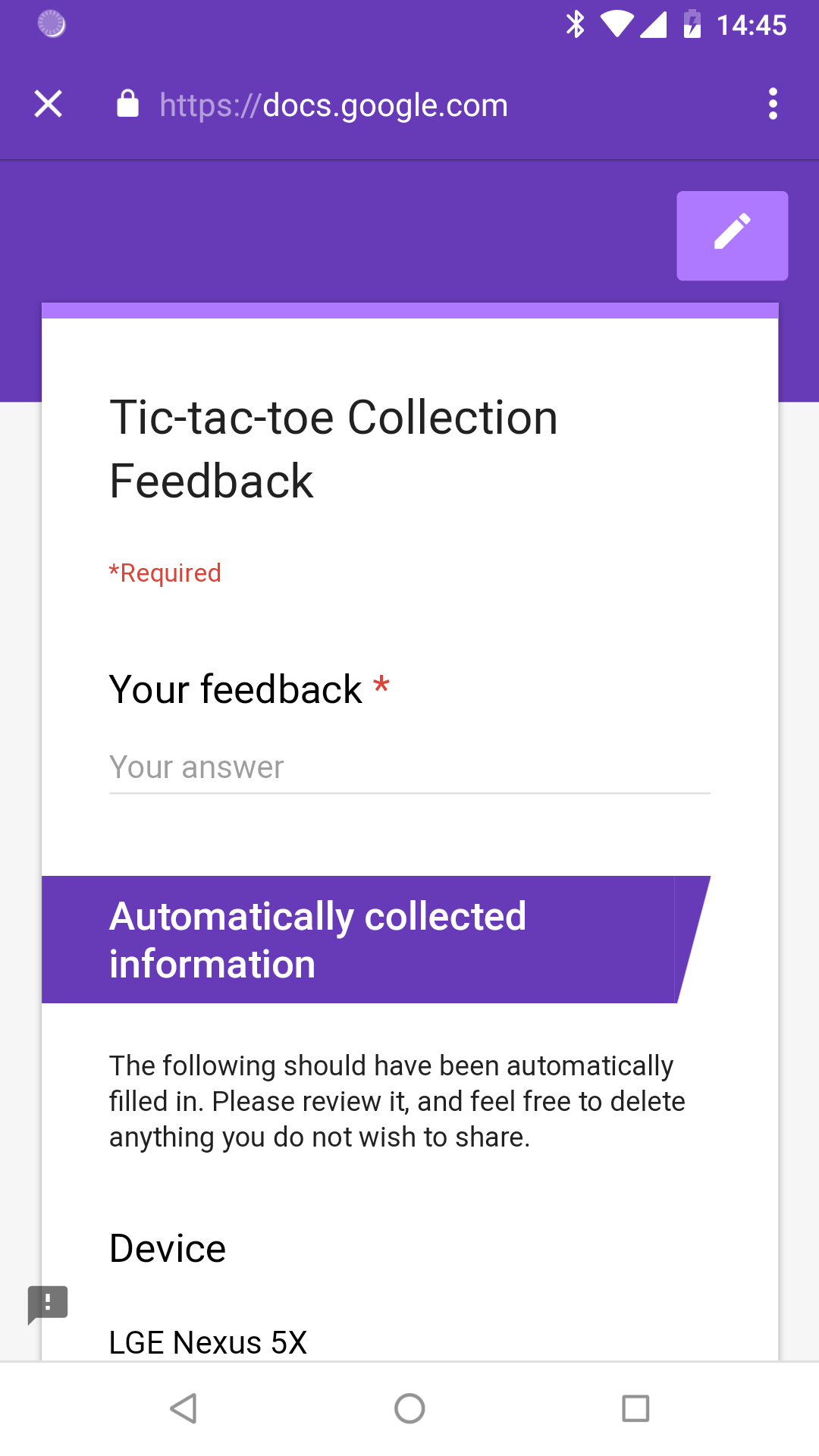 Feedback in 0.13.3