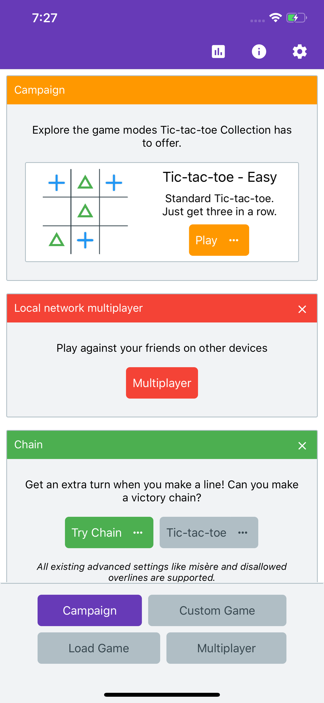 Tic-tac-toe on iPhone